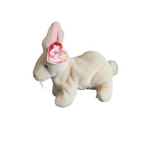 TY Beanie Babies Nibbler Bunny Rabbit Plush Stuffed Animal 6 Inch